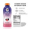 Gatorade Fit Electrolyte Beverage, Healthy Real Hydration, Blackberry Raspberry, 16.9.oz Bottles (12 Pack) view 3