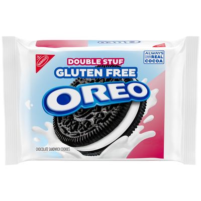 OREO Double Stuf Gluten Free Chocolate Sandwich Cookies, Gluten Free Cookies, 12.47 oz Packs