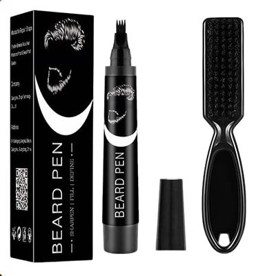 Waterproof Beard Filling Pen, Beard Filling Pen, Beard Filling Pen Kit, Beard Brush Set, Beard Filler Set, Beard Colour