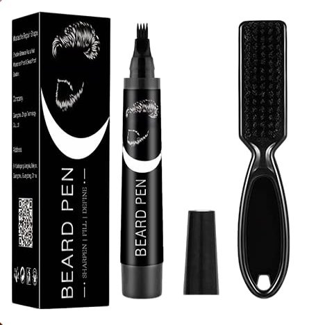 Waterproof Beard Filling Pen, Beard Filling Pen, Beard Filling Pen Kit, Beard Brush Set, Beard Filler Set, Beard Colour