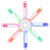 8 Pcs Travel Folding Toothbrush with Box + 1 Fine Plastic Hair Combs, Portable Size Fold Toothbrush with Soft Bristle Individually Wrapped for Camping School Home Supplies Hiking Business Trip view 3