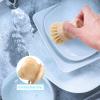 Bamboo Dish Brush Set, 4 Pcs Palm Wooden Dish Scrubber Brush, Dish Brushes, Durable Wood Dishes Scrub Brush, Natural Round Vegetable Cleaning Pots Pans Sink Washing Kitchen Brush by Aisuly view 4