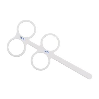 AISITESY 4 Lens Plastic Optical Flipper Ophthalmic Holder eye trainer occluder optometry equipment (0.75)