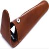 Parker Saddle Brown Leather Travel Razor Case for Long Handle Cartridge Razors view 2