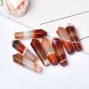 1PC Natural Carnelian Hexagonal Column Crystal Point Red Agate Stone Tower Mineral Crystal Home Decoration view 3