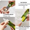3 in 1 Tiny Cleaning Brush, 3 Pack Cup Lid Cleaner Brushes Set Mini Multi-Functional Crevice Cleaning Brush for Cleaning Baby Bottles, Narrow Neck Bottle, Sport Water Bottle, Tumbler, Glass Vase view 2