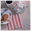 Serviettes Paper Napkins Christmas Recyclable Tableware Tissue 3-Ply 33x33cm (Striped, 120) view 2