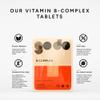 Fitness Health Vitamin B Complex Tablets - VIT B1, B2, B3, B5, B6, B12 - for Hair Nails & Skin - Super B-Complex Max Strength - for Vegetarians & Vegans with High Potency & Absorption - (120 Tablets) view 4