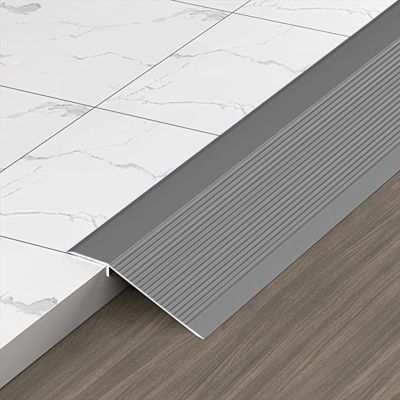 10cm Extra Wide Floor Transition Strip, Flooring Reducer Edge Trim Carpet to Wood, Cuttable Threshold Door Bar, for Home Walkers Entry Ramp (Color : Black, Size : Long 140cm/55.1in)