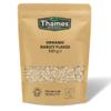 Organic Barley Flakes-Certified Organic, Non-GMO, Vegan, No Additives, No Preservatives, Resealable Bag by Thames Organic 500g view 1