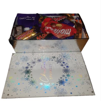 Christmas Chocolate Selection Gift Box CONTAINING 60 Branded Fun Size Chocolates.