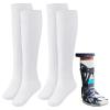 Seematn 2 Pairs Walking Boot Socks for Orthopedic Walker Brace Medical Boot Sock for Women and Men, One Size Fits Most(White) view 1