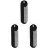 LALAFINA 3pcs Men's Beard Comb Hairbrush Zinc Alloy Styling Tool Portable Beauty Accessory Beard Guide Shaper view 1