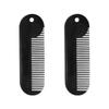 LALAFINA 2pcs Beard Comb for Men Zinc Alloy Boar Bristle Styling Portable Grooming Kit Salon Gadget Hair Tool view 1