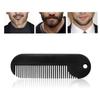 LALAFINA 2pcs Beard Comb for Men Zinc Alloy Boar Bristle Styling Portable Grooming Kit Salon Gadget Hair Tool view 3
