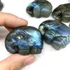 Natural crystal rough Natural Crystal Natural Labradorite Elephant Hand Craved Animals Quartz Healing Decoraction Meditation Polished Stone view 3