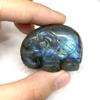 Natural crystal rough Natural Crystal Natural Labradorite Elephant Hand Craved Animals Quartz Healing Decoraction Meditation Polished Stone view 4