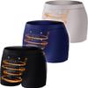 3PCS Long Lasting Man Tomarine Male Growth & Hardening Delay & Slimming Underwear with Massage Particles, Especially Suitable for Obese Men (4XL,3PCS-B) view 1
