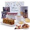 Hatties Afternoon Tea Hamper  Luxury Scottish Gifts for Women & Valentines Day Gifts for Men with Shortbread, Dundee Cake & Fudge in Steven Brown Art Tin view 1