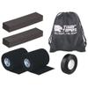PHYSIQUE TIGER TAPES Rugby Lifting Kit - Rugby Lineout Lifting Tape, Lifting blocks, Eab Tear Tape, Maximum Support for Rugby Players NOW WITH A FREE DRAWSTRING BAG INCLUDED! (Black) view 1
