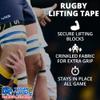 PHYSIQUE TIGER TAPES Rugby Lifting Kit - Rugby Lineout Lifting Tape, Lifting blocks, Eab Tear Tape, Maximum Support for Rugby Players NOW WITH A FREE DRAWSTRING BAG INCLUDED! (Black) view 2