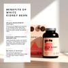 Fitness Health White Kidney Bean Extract Tablets 5000MG - Carbohydrate Control Supplement - High Strength Kidney Bean Supplement for Men and Women - Vegans - Easy to Swallow - (120 Tablets) view 2
