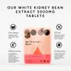 Fitness Health White Kidney Bean Extract Tablets 5000MG - Carbohydrate Control Supplement - High Strength Kidney Bean Supplement for Men and Women - Vegans - Easy to Swallow - (120 Tablets) view 3
