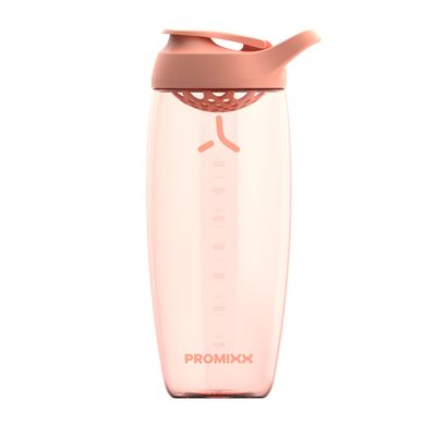 Promixx Pursuit Protein Shaker Bottle - Premium Shaker for Protein Shakes - Lifetime Durability, Leakproof, Odourless - 950ml / 32oz (Coral)
