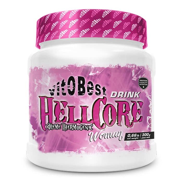 VITOBEST Hellcore Drink Xtreme Thermogenic, Women's 300g Grape Flavor