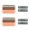2 pack Professional Replacement Foil and Cutters for BaBylissPRO Barberology Double Foil Shaver, Compatible with BaBylissPRO Barberology FXFS2 ShaverGoldRose Gold view 1