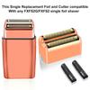 2 pack Professional Replacement Foil and Cutters for BaBylissPRO Barberology Double Foil Shaver, Compatible with BaBylissPRO Barberology FXFS2 ShaverGoldRose Gold view 3