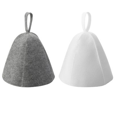 ARMYJY 2Pcs Thicken Wool Felt Sauna Hat Hair Protection Spa Sauna Accessories for Bath Protection