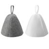 ARMYJY 2Pcs Thicken Wool Felt Sauna Hat Hair Protection Spa Sauna Accessories for Bath Protection view 1