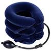 ADITAM Pinched Nerve Neck Stretcher Cervical Traction Device Home Pain Treatment Neck Cervical Traction Collar Device Neck Shoulder Pain Relief Inflatable Spine Alignment Pillow,Blue Double the view 1