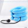 ADITAM Cervical Neck Traction Device, Inflatable Traction Device, Neck Traction Home Use, Pain Relief and Spine Alignment, Adjustable Neck Stretcher, Plus Eye Mask Gift,Royal Blue Double the comfort view 3