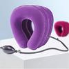 ADITAM Cervical Neck Traction Device, Inflatable Traction Device, Neck Traction Home Use, Pain Relief and Spine Alignment, Adjustable Neck Stretcher, Plus Eye Mask Gift,Royal Blue Double the comfort view 4