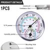 57mm Wall Mount Stainless Steel Indoor Sauna Room Temperature Humidity Tester view 2