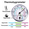 57mm Wall Mount Stainless Steel Indoor Sauna Room Temperature Humidity Tester view 3