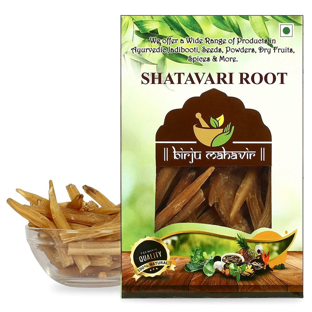 CROW Mahavir Shatavari Root - Asparagus RACEMOSUS - SATAWAR - SATAWARI, Natural, 200 Gram