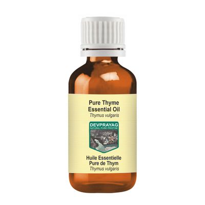 Devprayag Pure Thyme Essential Oil (Thymus vulgaris) Natural Therapeutic Grade Steam Distilled 15ml (0.50 oz)