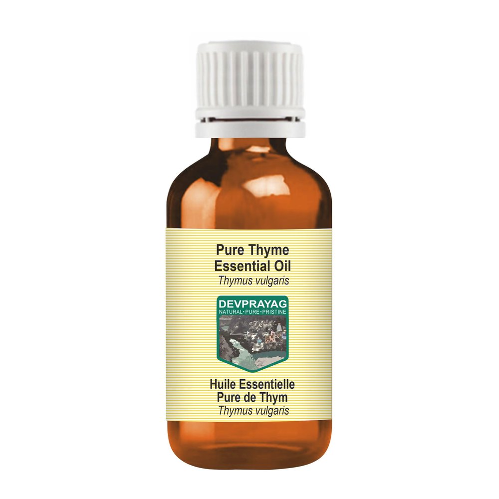 Devprayag Pure Thyme Essential Oil (Thymus vulgaris) Natural Therapeutic Grade Steam Distilled 15ml (0.50 oz)