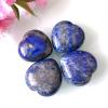 1pc Natural Lapis Love Heart Quartz Crystal Stones Carvings Home Room Decoration Palmstone Gift Crafts DIY view 3