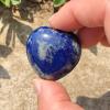 1pc Natural Lapis Love Heart Quartz Crystal Stones Carvings Home Room Decoration Palmstone Gift Crafts DIY view 4