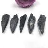 1pc Random Natural Black Tourmaline Fan Shape Crystal Quartz Cluster Mineral Specimen Stone Decoration DIY,Black,1pc 5-10g Random view 4
