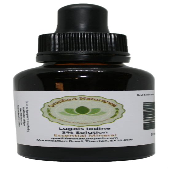 Lugols Iodine Solution 3% - 35ml - with Glass Pipette