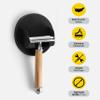 DELUXXOO High Quality Razor Holder Black Silicone Self-Adhesive as Bathroom Organiser and Decoration | Razor Holder | No Drilling | Extra Strong Hold view 3