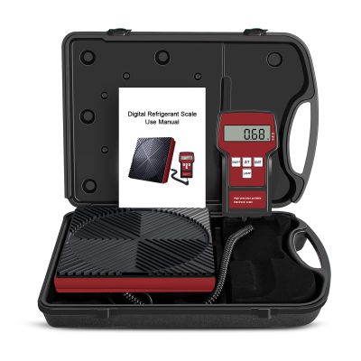 Electronic Refrigerant Scale, 220lb/100kg Refrigerant Charging Scale, High Precision HVAC Digital Weight Recovery for HVAC, Suitable for R32 and R454B filling and recovery, AUTO AC(ACS-100A)
