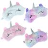 1 Pcs Eye Mask for Sleeping, Funny Blindfold, Soft Silk Plush Sleep Eye Mask for Girls, Women, Men, Kids (Pink Unicorn) view 4