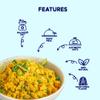 Being Bania Premium Multigrain Daliya 210 gm 100% Natural, High Fibre with Rolled Oats and 8+ Grains, Healthy Dalia Khichdi, Diet Food for Healthy Life (Pack of 2) view 4
