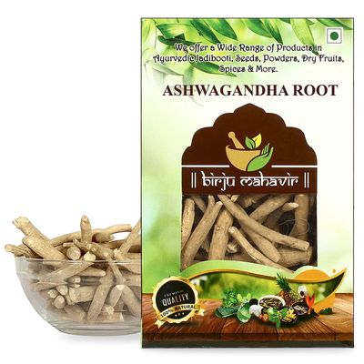 CROW BIRJU MAHAVIR Ashwagandha Root Withania Somnifera (100 g), Natural